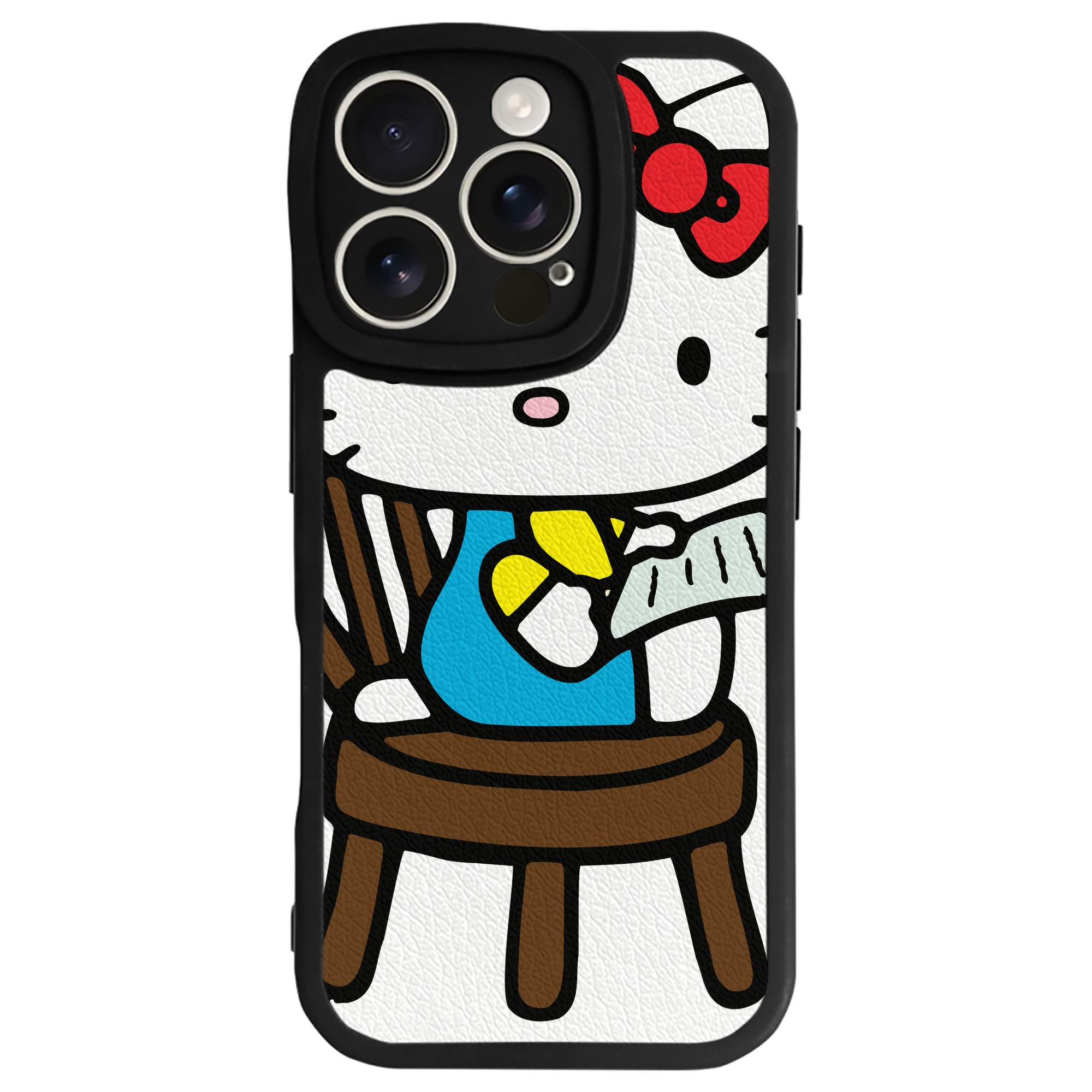 （画像用） Hello Kitty ハローキティ 【iPhone 16シリーズ対応】シリコンスマホケース（レザー調） 材質：シリコン